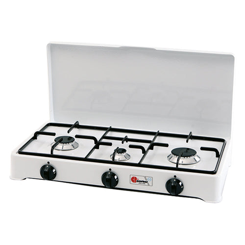 Fornello A Gas 3 Fuochi Mod. 5328 Cgp - Cm 58 X 28 X H 10 - Parker