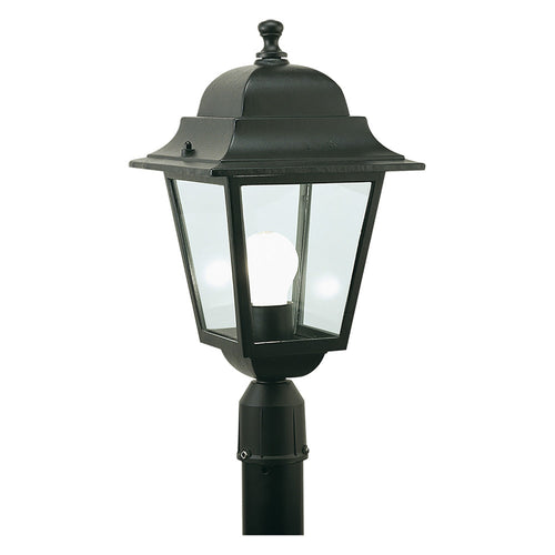 Lanterna Testa-Palo 'Quadrata' 100 W - Cm 41 X 21 X 6 Nero - Sovil