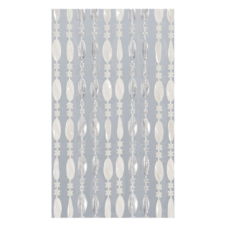 Tenda A Perline 0661-211 - Cm. 100X220 / Bianco - Ghiaccio