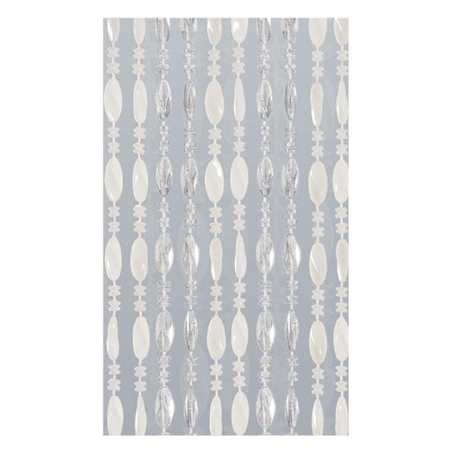 Tenda A Perline 0662-211 - Cm. 120X230 / Bianco - Ghiaccio