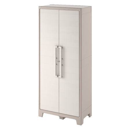 Armadio In Resina Con 4 Ripiani Ribaltabili Regolabili Sabbia Beige Gulliver Keter