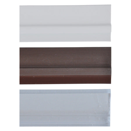 Paraspifferi Sottoporta Con Pinna In Gomma Mt. 1 Marrone- 25 Pezzi