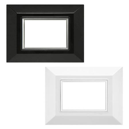 Placca 'Plain' 5203/Wh Bianca (3 Posti) - Feb