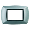 Placca Col. Alluminio Chiaro 'Life' 3 Posti - 2983/Ac - Feb