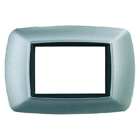 Placca Col. Alluminio Chiaro 'Life' 3 Posti - 2983/Ac - Feb