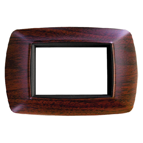 Placca Effetto Legno Scuro 'Life' 3 Posti - 2983/Ls - Feb