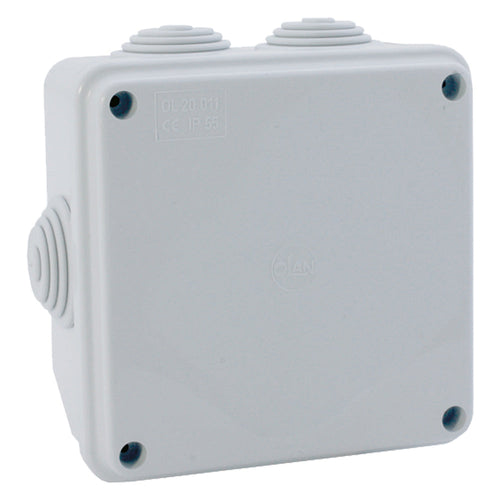 Scatola Da Parete Mm 190 X 140 X 70 - 10 Entrate