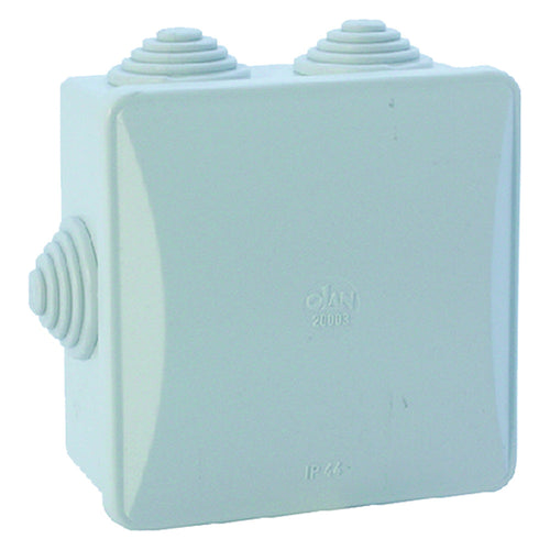 Scatola Da Parete Mm 80 X 80 X 40 - 6 Entrate- 5 Pezzi