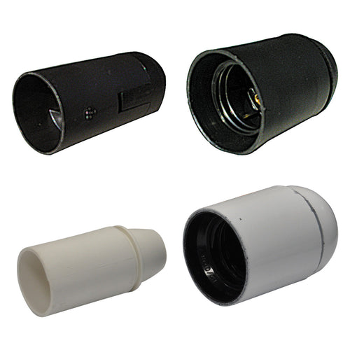 Portalampada Liscio E 14 - Colore Nero- 25 Pezzi