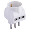 Adattatore Triplo Pr.2 X 2P+T 10A - Sp.10A - 71919- 25 Pezzi - Electraline