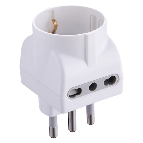 Adattatore Triplo Pr.2 X 2P+T 10A - Sp.10A - 71919- 25 Pezzi - Electraline
