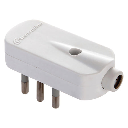 Spina Volante Piatta 2P + T 10A - Art.71908- 25 Pezzi - Electraline