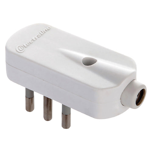 Spina Volante Piatta 2P + T 10A - Art.71908- 25 Pezzi - Electraline