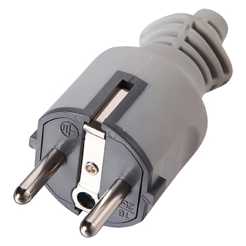 Spina Schuko In Gomma 2P+T16A - Art.71929- 5 Pezzi - Electraline