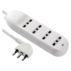 Multipresa Bivalente Con Cavo 6 Prese Bival.10/16A - Art.62005 - Electraline