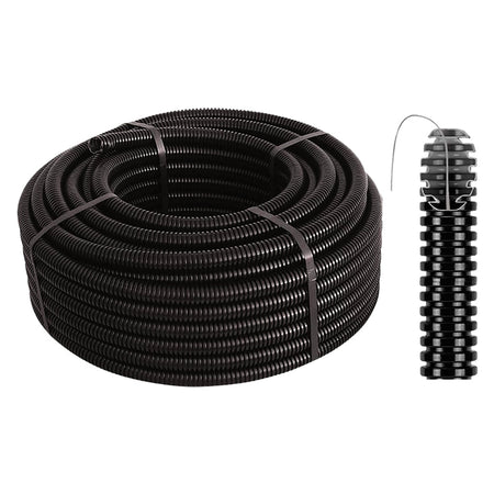 Tubo Corrugato Pieghevole Con Tirafilo Ã¸ 25 - Mt. 10