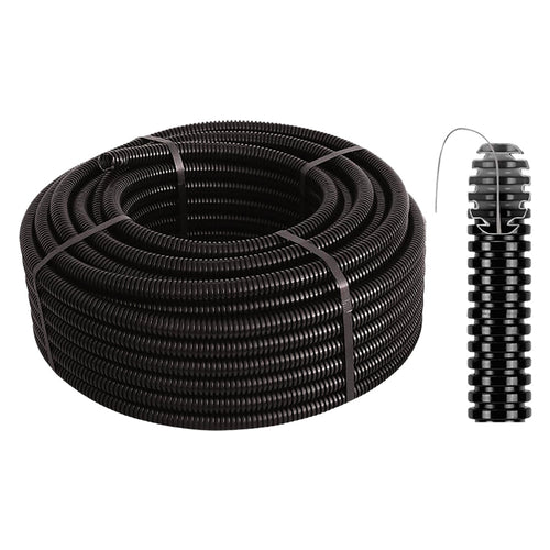 Tubo Corrugato Pieghevole Con Tirafilo Ã¸ 25 - Mt. 10