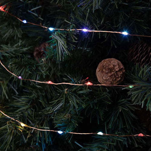 Catena Lineare Micro Luci A Led Serie 'M-Mh' 400 Led Rgb - 24 Mt. (24+4)