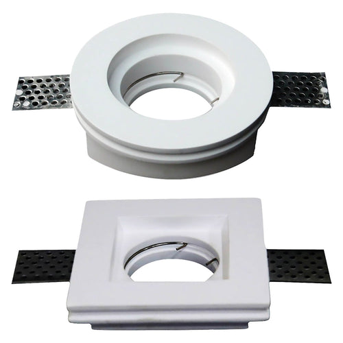 Portafaretto Led In Gesso Ø Mm 103 X 33 Mm - Bianco - Vtac