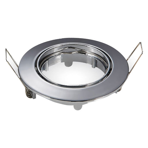 Portafaretto Led Orientabile In Metallo Colore Satinato Ø 82 X H.25 Mm. Ø Imbocco 70 Mm. - Vtac