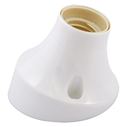 Base Curva Per Punto Luce Max. 60W - Colore Bianco