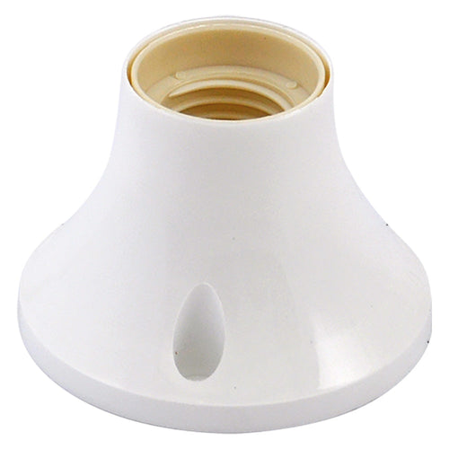 Base Diritta Per Punto Luce Max. 60W - Colore Bianco