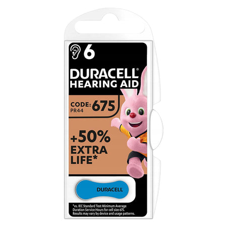 Pila Per Apparecchi Acustici 'Da 675' Pz 6 - 1,4 V - Duracell