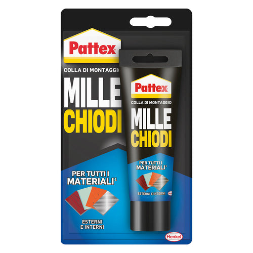 Adesivo Millechiodi 'Esterni E Interni' Gr. 100 - Bianco- 12 Pezzi - Pattex
