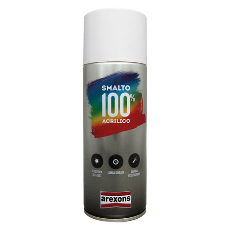 Smalto Spray Acrilico Ritocco Per Elettrodomestici Ml 400 - Bianco Elettro - Arexons