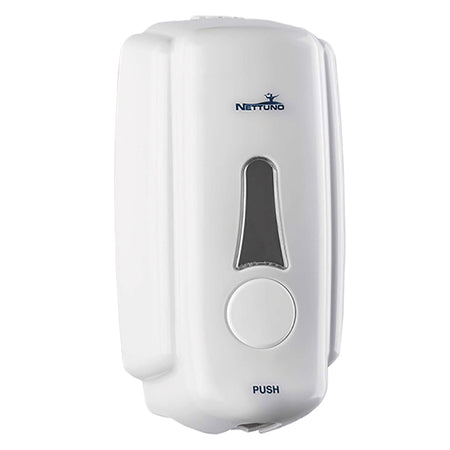 Dispenser A Muro Per Sapone In Sacca 'T-Small' Per Saponi Mousse - Bianco - Nettuno