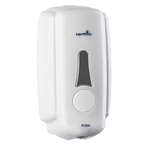 Dispenser A Muro Per Sapone In Sacca 'T-Small' Per Saponi Mousse - Bianco - Nettuno