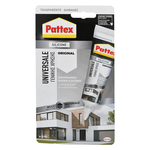 Silicone Acetico Trasparente - 50 Ml- 12 Pezzi - Pattex