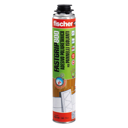 Schiuma Poliuretanica Adesiva 'Fastgrip' Fastgrip 800 Ml 800 - Per Pistola- 12 Pezzi - Fischer