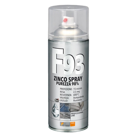 Smalto Spray Zinco 98% 'F93' Ml 400- 12 Pezzi - Faren