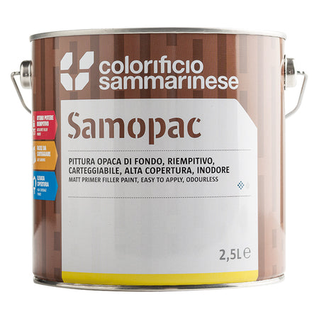 Pittura Opaca Di Fondo 'Samopac' Lt. 2,5 - Colorificio Sammarinese