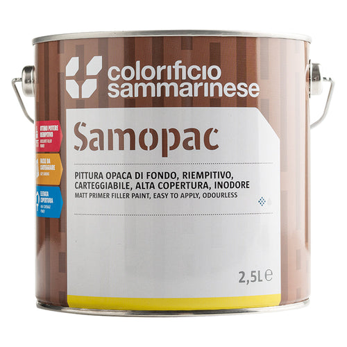 Pittura Opaca Di Fondo 'Samopac' Lt. 2,5 - Colorificio Sammarinese