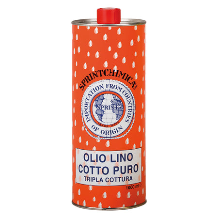Olio Di Lino Cotto Lt. 1- 12 Pezzi - Sprintchimica
