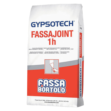 Stucco In Polvere Per Cartongesso 'Fassajoint 1 H' Kg. 10 - Fassabortolo