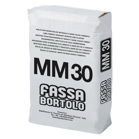 Malta Cementizia Per Muratura 'Mm30' Kg. 5- 5 Pezzi - Fassabortolo