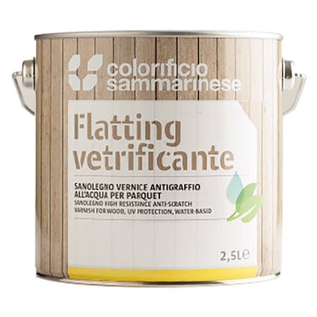 Flatting All'Acqua 'Sanolegno' Lt. 0,750 - Trasparente Satinata- 6 Pezzi - Colorificio Sammarinese