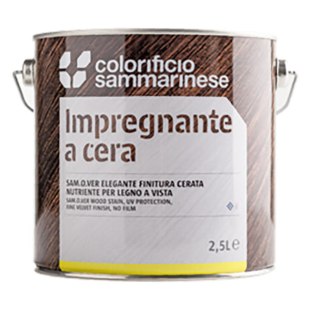 Impregnante A Cera 'Samolegno' Lt. 0,750 Douglas- 6 Pezzi - Colorificio Sammarinese