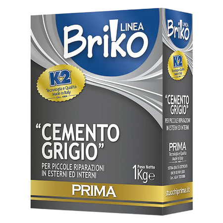 Cemento Grigio In Polvere 'Briko K2' Kg. 1 - Scatola- 12 Pezzi - K2