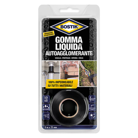 Gomma Liquida Nastro Autoagglomerante Mm 25 X 3 Mt - Bostik