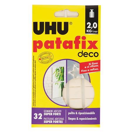 Gommini Adesivi 'Patafix Deco' Cartella Da 32 Pezzi- 12 Blister - Uhu