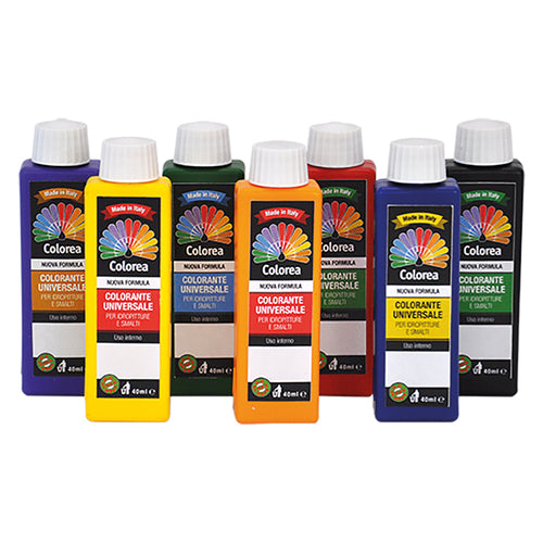 Colorante Universale 'Colorea' Ml. 40 - N.60 Marrone- 12 Pezzi - Colorea