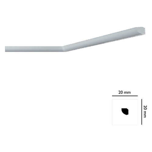 Cornice Decorativa Per Soffitto Mod. I715 - Mm. 20X20- 180 Pezzi - Bovelacci