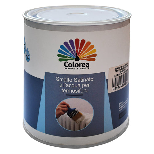 Smalto Per Caloriferi 'Colorea' Ml. 750 Bianco Satinato- 6 Pezzi - Colorea