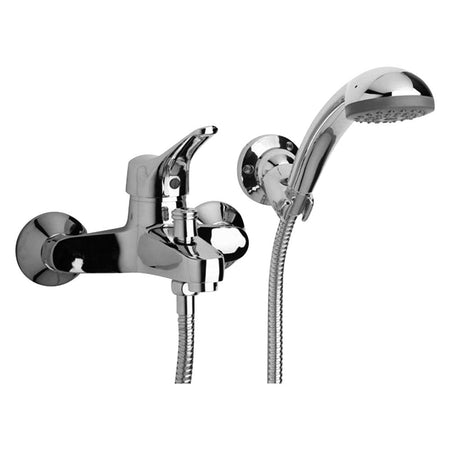 Monocomando Esterno Vasca 'Ariel' Cromato - Piralla