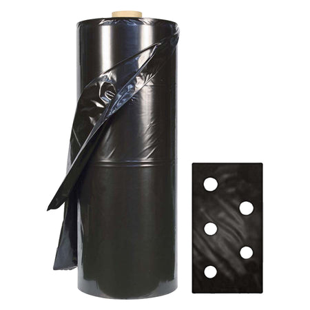 Telo Per Pacciamatura Fori Sfalsati 100 Mt -Dist.Fori 25/50 Cm (Rotolo) - Lif