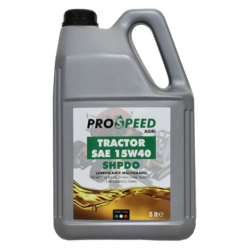 Olio Lubrificante Per Macchine Agricole 'Tractor' 15W40 - Tipo Shpdo- 4 Pezzi - Prospeed